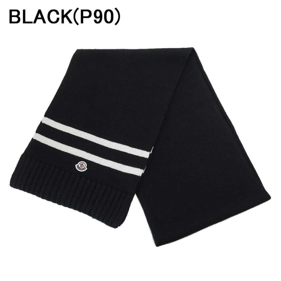 モンクレール マフラー 3C00012 M1127 ストール スカーフ ボーダー ウール カシミヤ MONCLER 爆買の画像