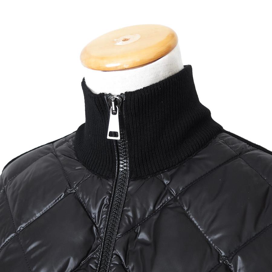 美品　モンクレール　Moncler コンビダウンジャケット　カーディガン　黒 MONCLER（モンクレール） ダウンカーディガン レディース 9B00004