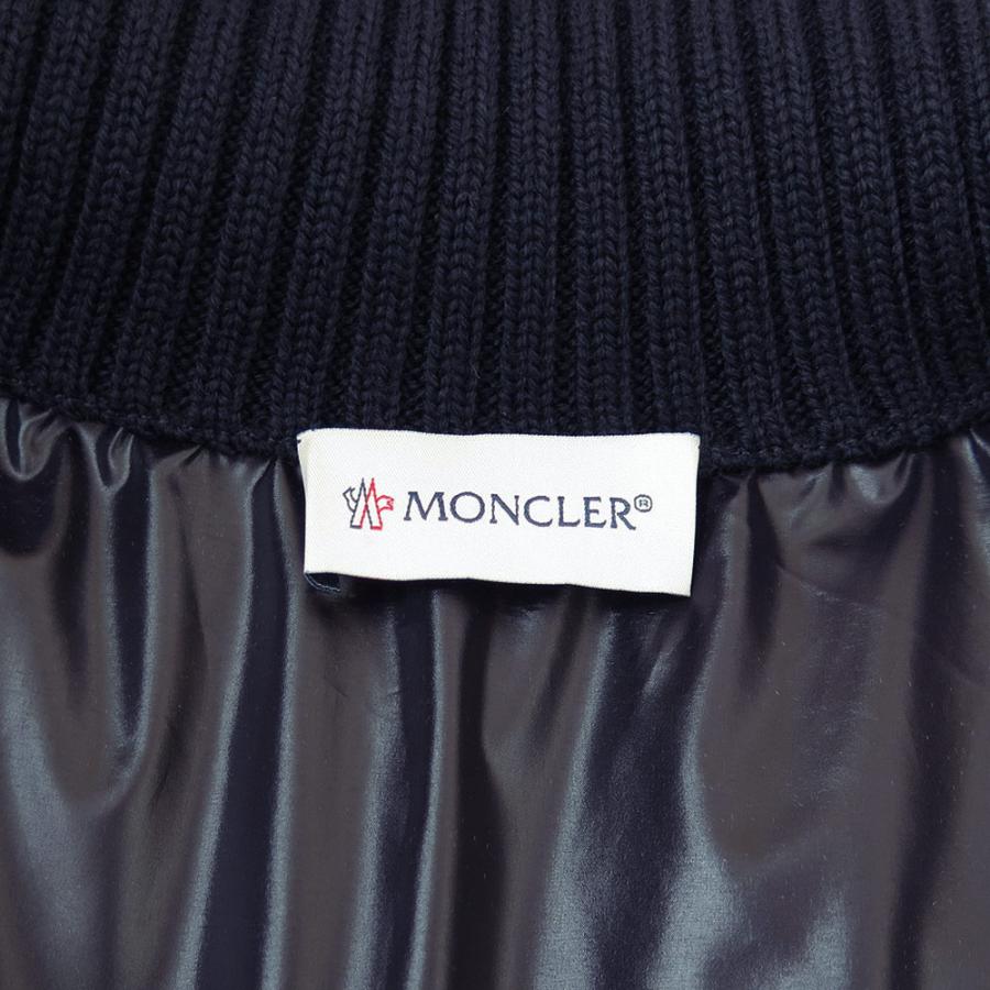 モンクレール カーディガン メンズ 9B00016 M1121 742 ダウンジャケット アウター ナイトブルー ネイビー MONCLERの画像