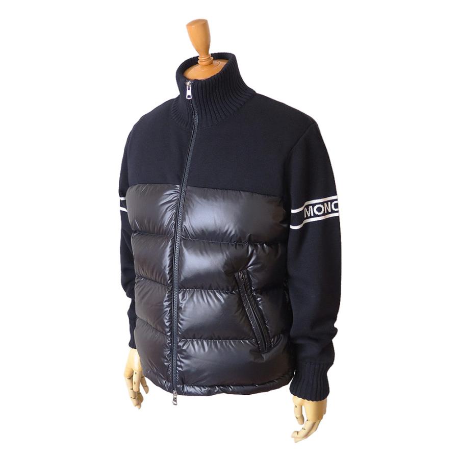 モンクレール カーディガン メンズ 9B00016 M1121 742 ダウンジャケット アウター ナイトブルー ネイビー MONCLERの画像