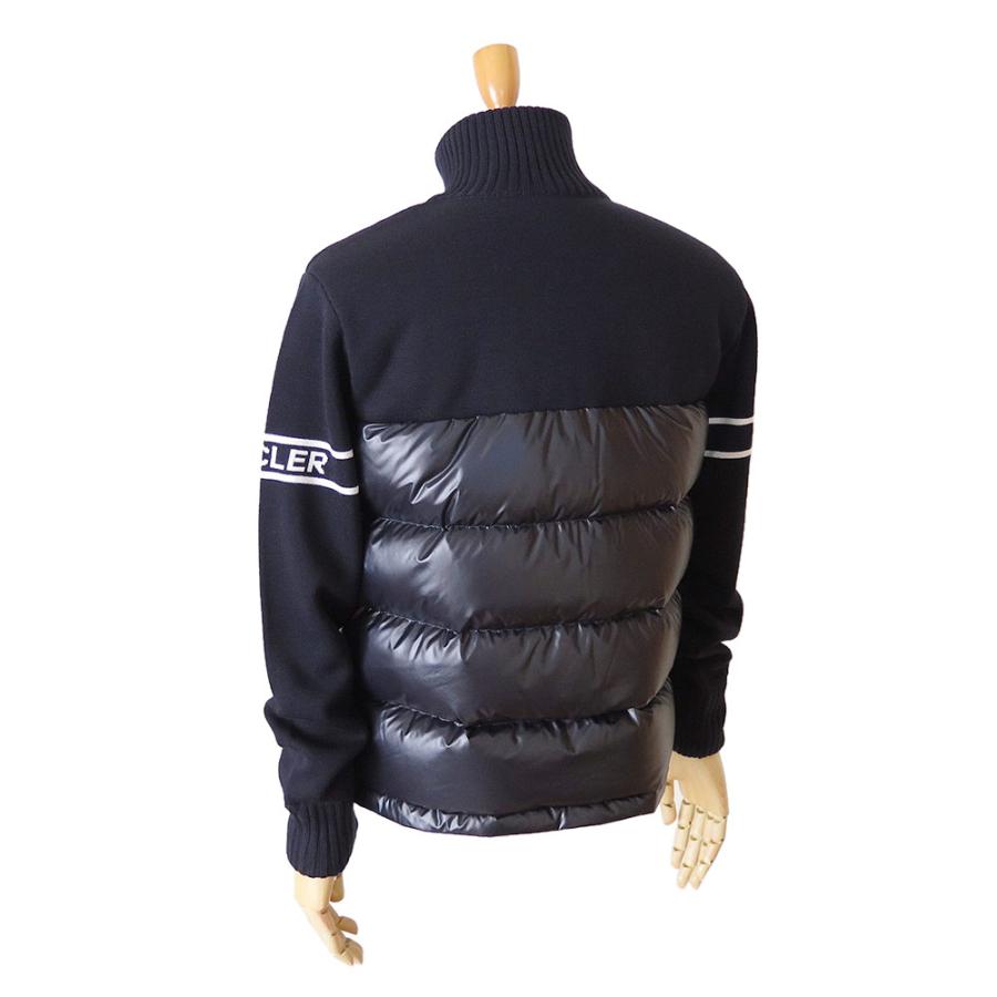 モンクレール カーディガン メンズ 9B00016 M1121 742 ダウンジャケット アウター ナイトブルー ネイビー MONCLERの画像