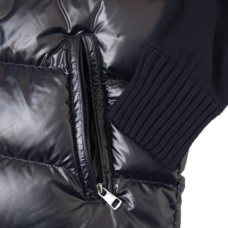 モンクレール カーディガン メンズ 9B00016 M1121 742 ダウンジャケット アウター ナイトブルー ネイビー MONCLERの画像