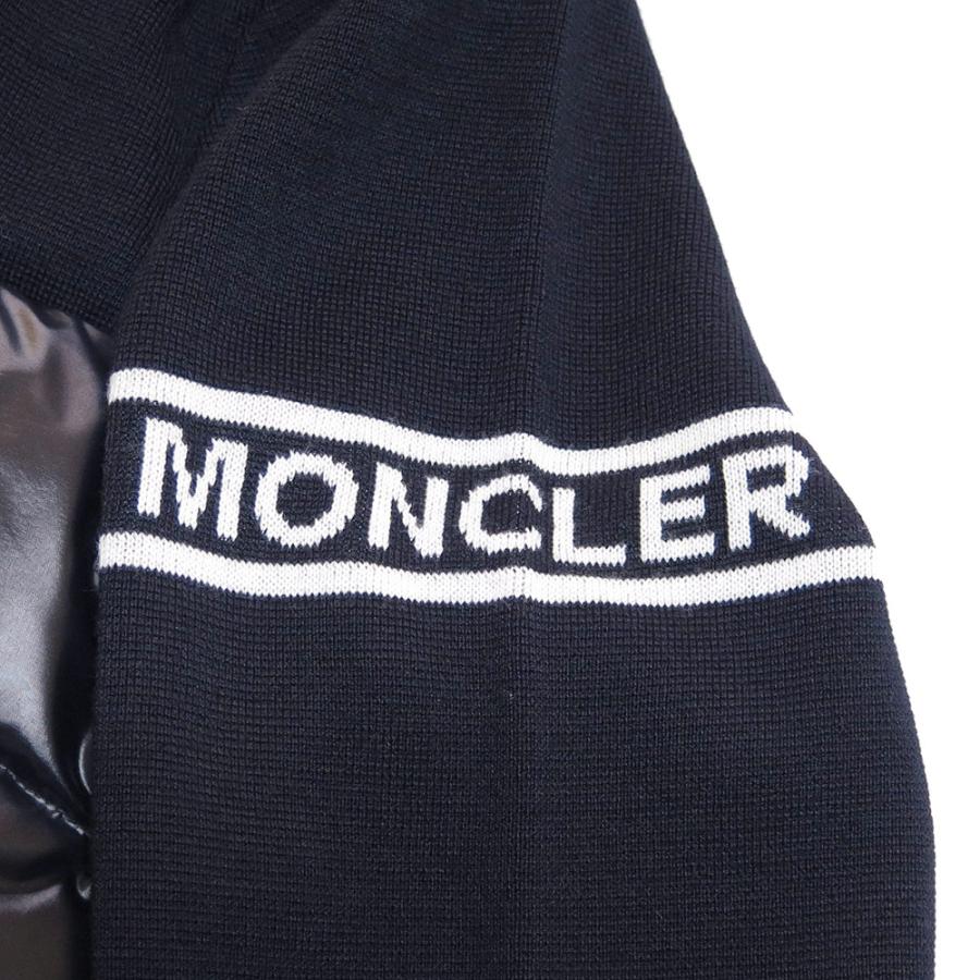 モンクレール カーディガン メンズ 9B00016 M1121 742 ダウンジャケット アウター ナイトブルー ネイビー MONCLERの画像