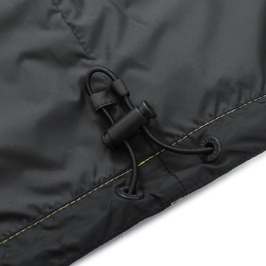 モンクレール MONCLER ジャケット メンズ ARRAKIS 1A00114 53A5E 999 ウインドブレーカー レインコート ステッチ ロゴパッチ ブラック 2026年春夏新作の画像