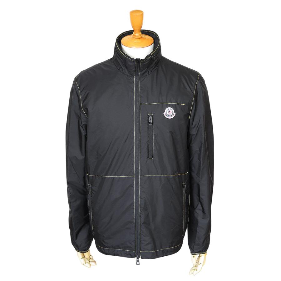モンクレール MONCLER ジャケット メンズ ARRAKIS 1A00114 53A5E 999 ウインドブレーカー レインコート ステッチ ロゴパッチ ブラック 2026年春夏新作の画像
