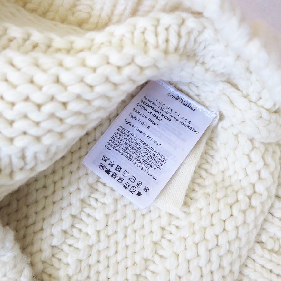 モンクレール セーター レディース 9D00003 M4708 034 ニット 厚手 Vネック 長袖 ホワイト MONCLER 爆買の画像