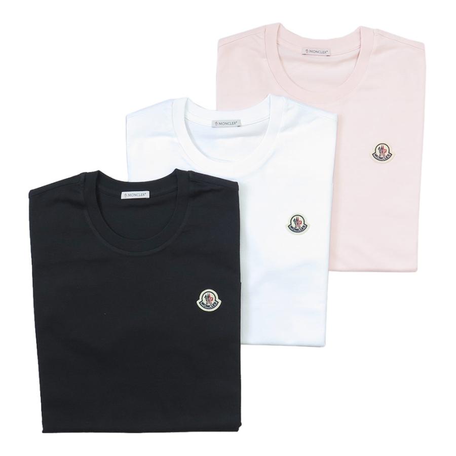 モンクレール MONCLER Tシャツ 半袖 3枚セット レディース 8C00054 89B8U 3PI トップス ロゴパッチ コットン クルーネック 2026年春夏新作の画像