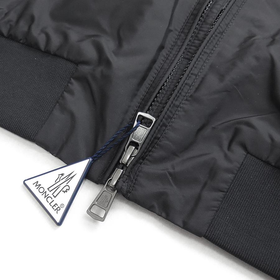 モンクレール MONCLER ジャケット メンズ REPPE 1A00161 68352 999 ウインドブレーカー レインコート トリコロール エンボスロゴ ブラック 2026年春夏新作の画像