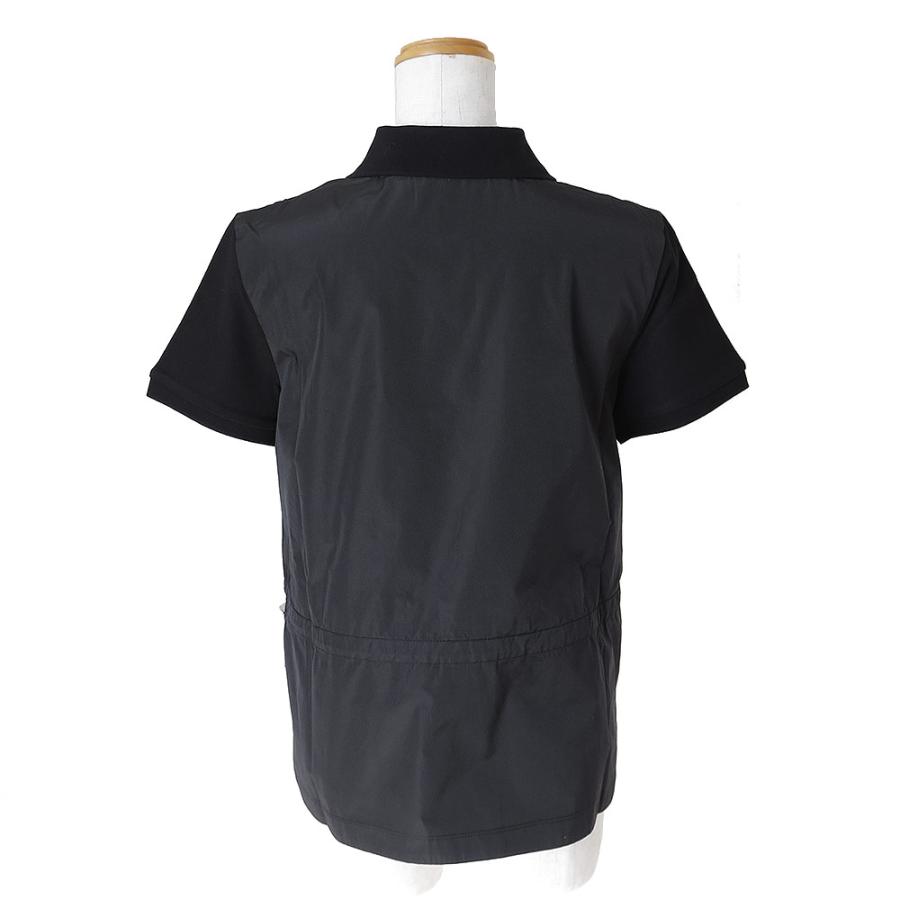 モンクレール moncler ポロシャツ スパンコール ロゴ ブラック 【公式