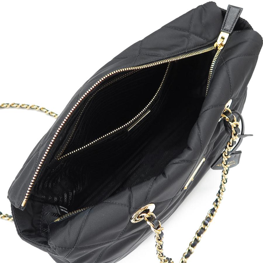 プラダ ショルダーバッグ レディース Re-Edition 1995 チェーンバッグ トートバッグ 三角ロゴ ブラック 黒 PRADA 1BG529 2AOS F0002_5