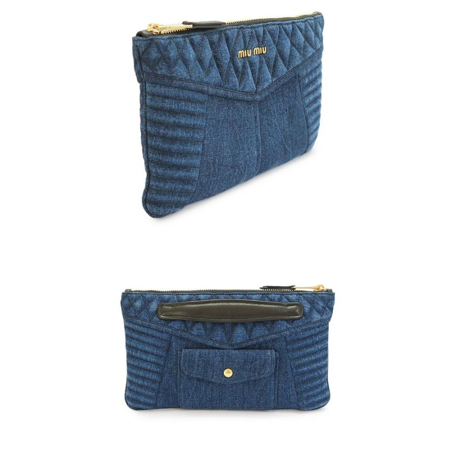 miu miu（ミュウミュウ） クラッチバッグ RP0374 2A87 F0154/DENIM