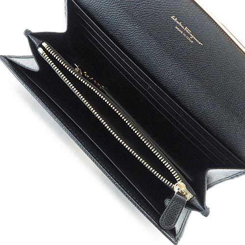 FERRAGAMO フェラガモ 長財布 レディース 22D150 フラップ FERRAGAMO フェラガモ 長財布 レディース 22D150 フラップ