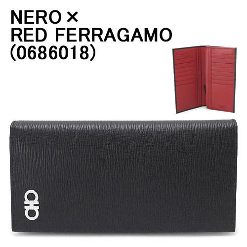 FERRAGAMO フェラガモ 長財布 メンズ 66A069 二つ折りフラップ FERRAGAMO フェラガモ 長財布 メンズ 66A069 二つ折りフラップ