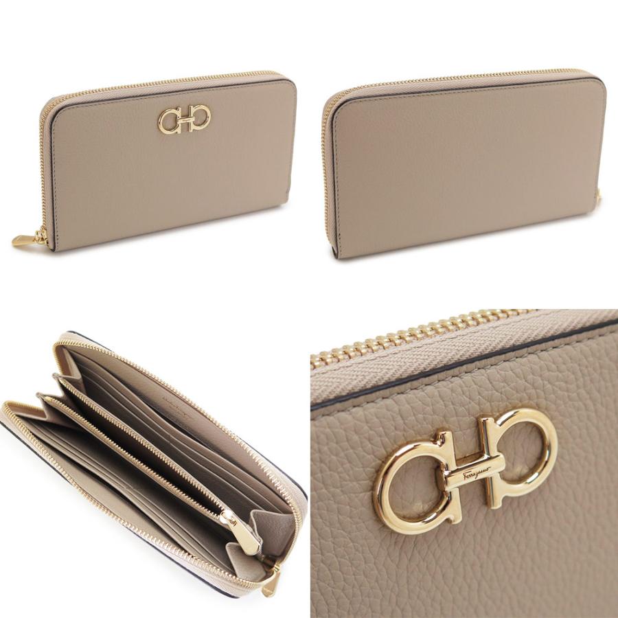 FERRAGAMO フェラガモ 長財布 レディース 220405 ラウンド FERRAGAMO フェラガモ 長財布 レディース 220405 ラウンド