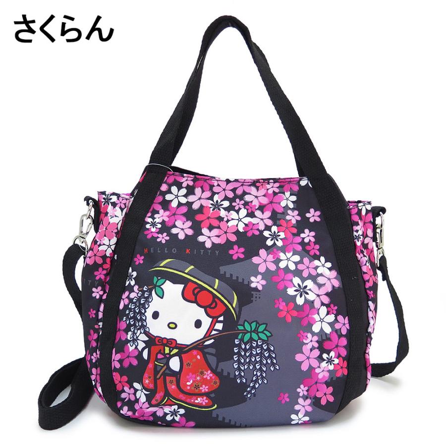 sanrio（サンリオ） トートバッグ ハローキティ 和柄 ショルダーバッグ