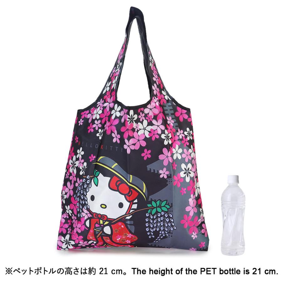sanrio（サンリオ） トートバッグ ハローキティ 和柄 サテン エコ