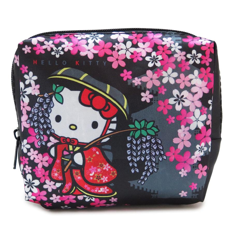 sanrio（サンリオ） トートバッグ ハローキティ 和柄 サテン エコ