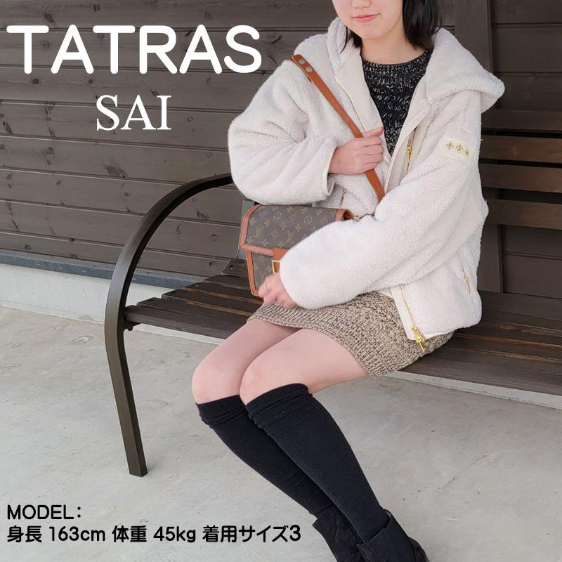 タトラス フードボアパーカー レディース フリースジャケット ボア