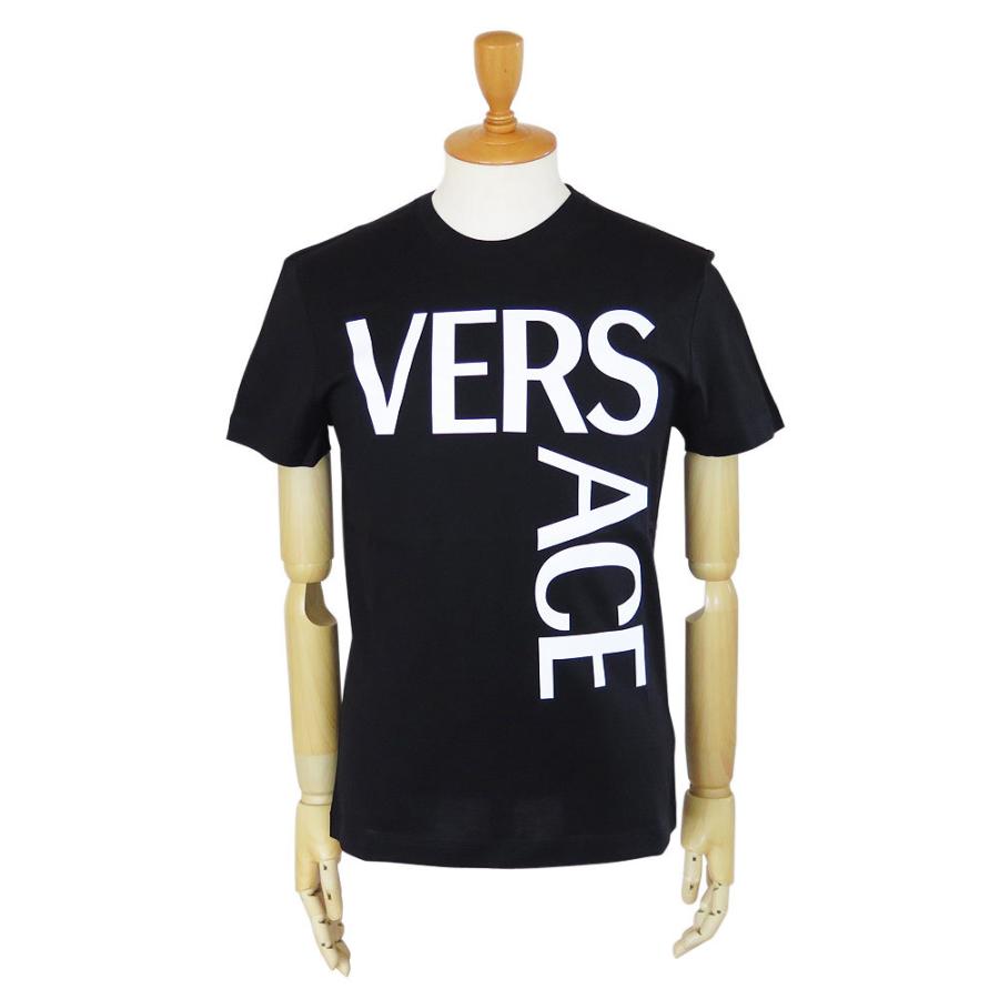 ヴェルサーチ Tシャツ 半袖 1001288 1A00922 1B000 スリムフィット ロゴ コットン ブラック ヴェルサーチェ VERSACE  T-SHIRT :versacetshirt:1pia - 通販 - Yahoo!ショッピング