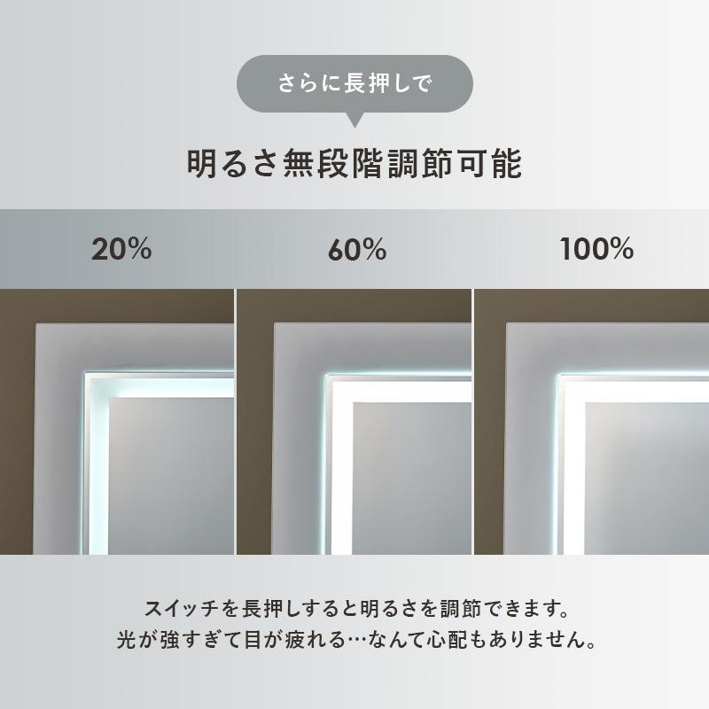 ドレッサー MD-6755 女優ドレッサー 鏡付き スツール付き 椅子付き LED