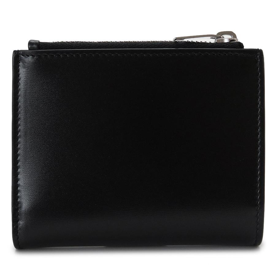 サンローラン 折財布 二つ折り財布 コンパクト財布 YSL モノグラム レザー ブラック 黒 SAINT LAURENT 575726 0SX0E 1000の画像