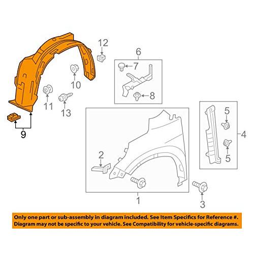 【並行輸入品】純正ホンダ74100 T0A A00フェンダーアセンブリ。 Genuine Honda 74100 T0A A00 Fenderの画像