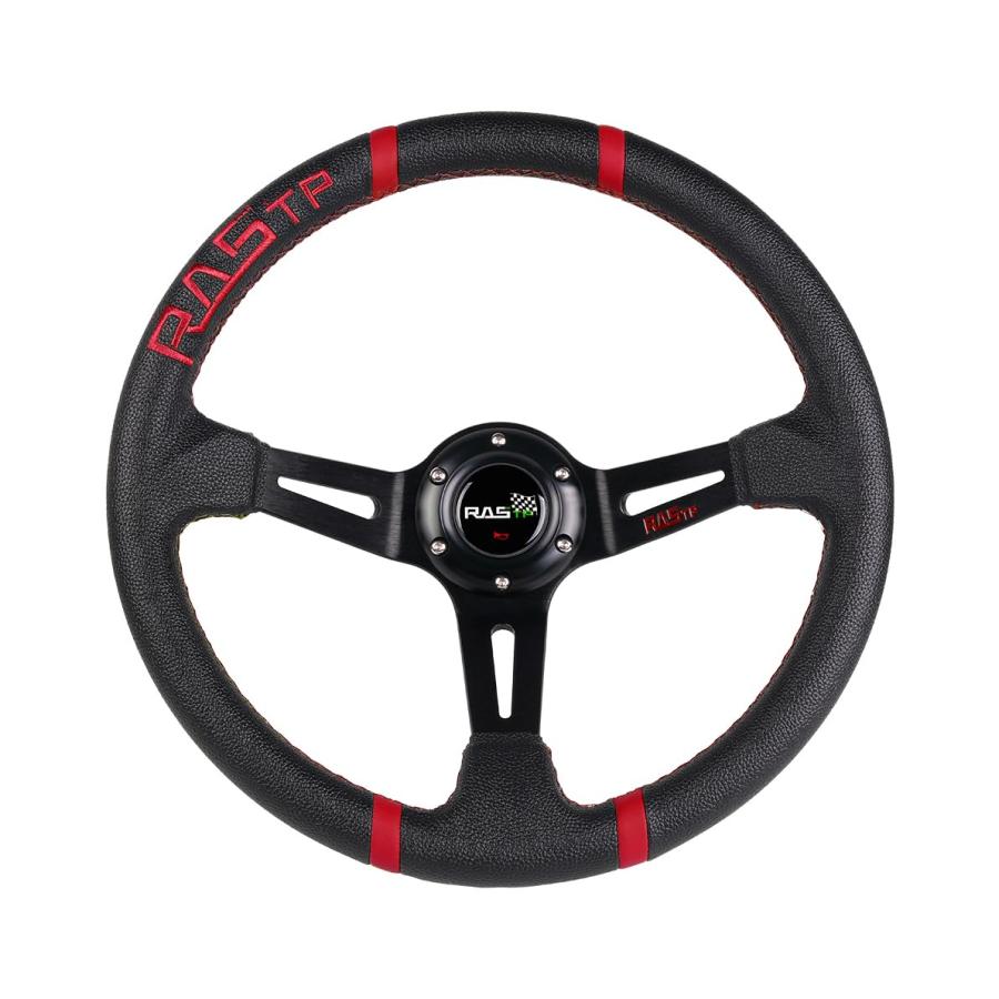 並行輸入品】RASTP ステアリング ハンドル 直径345mm 軽量アルミニウム