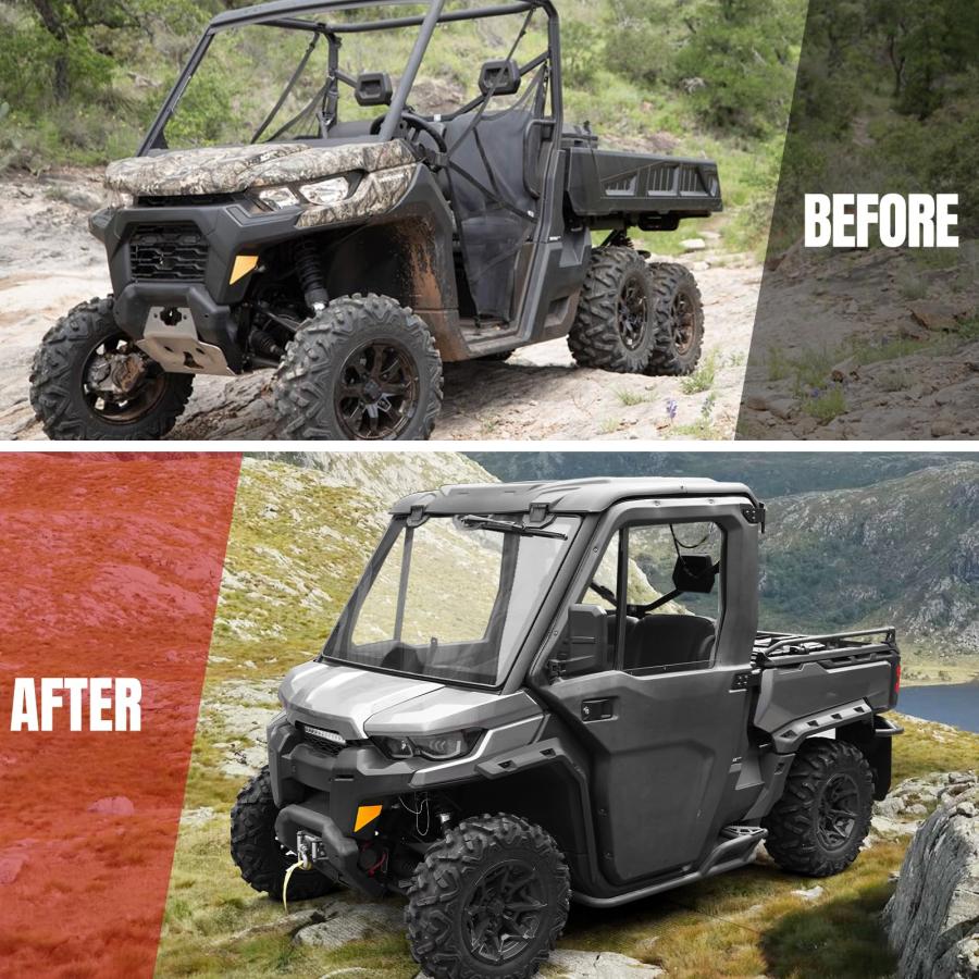 【並行輸入品】A & UTV PRO スポーツ フェンダー フレアキット 2016 2021 Can Am Defender HD5 / HD8の画像