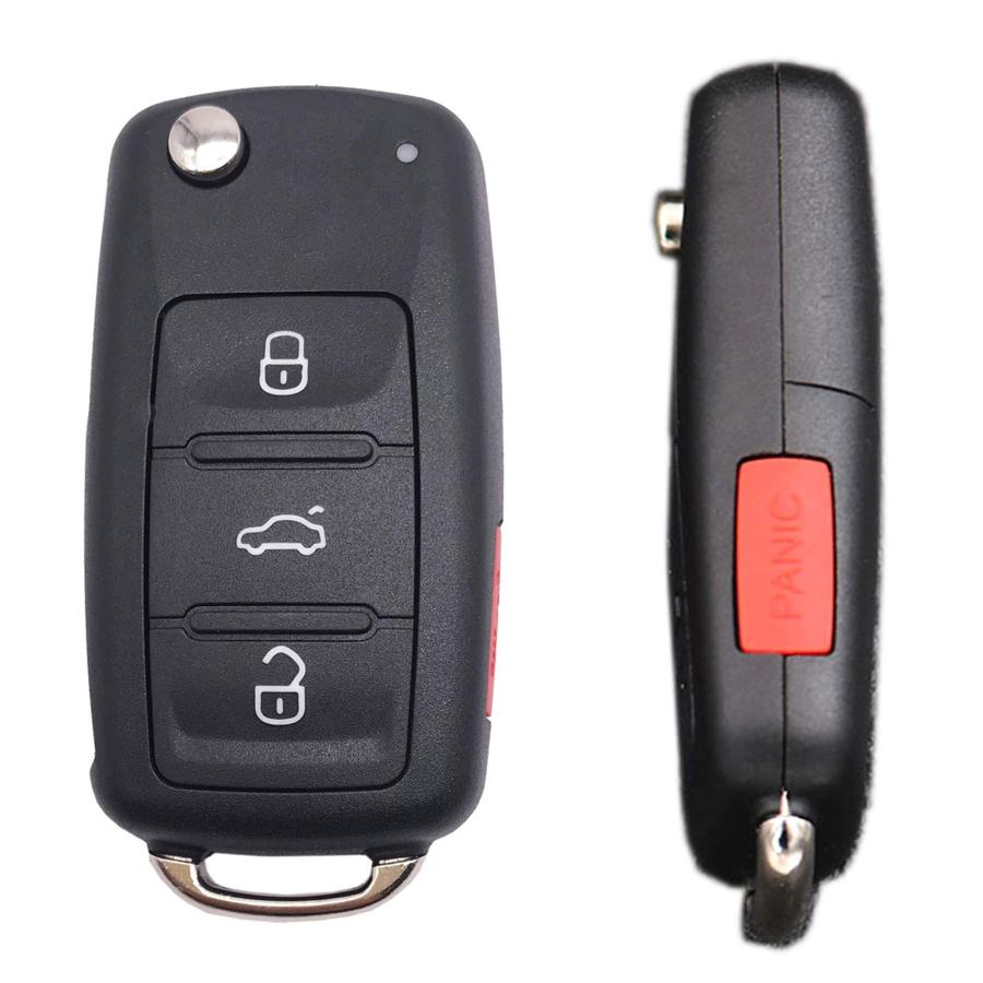 【並行輸入品】Car Key Fob Case Shell Fit for V W olkswagen GTI Jetta Eos Gol ...