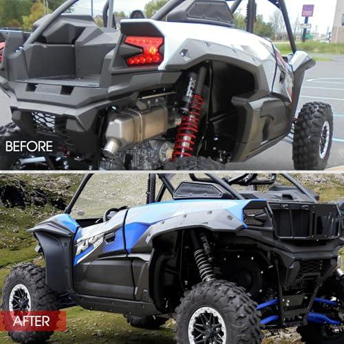 【並行輸入品】KRX 1000 幅広拡張フェンダーフレア A & UTV PRO フロント&リア XXL マッドフラップ マッドガードエクステンの画像