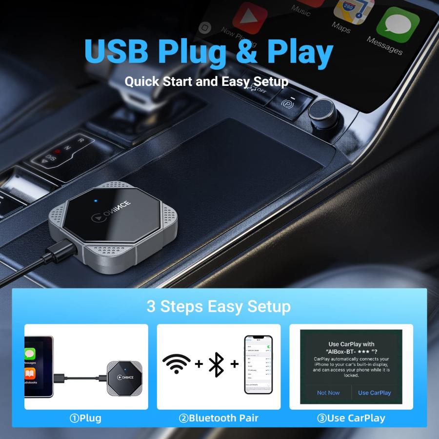 並行輸入品】ONINCE Magic Link CarPlay Wireless Adapter for iPhone