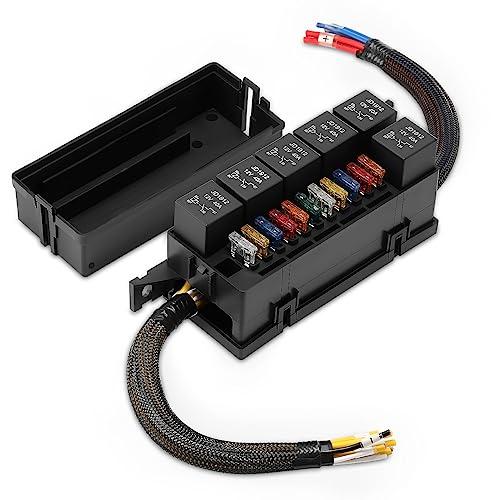 sato　リレーボックス・ヒューズボックスカバー 並行輸入品】12V 自動車用リレーヒューズボックス 配線済みリレー