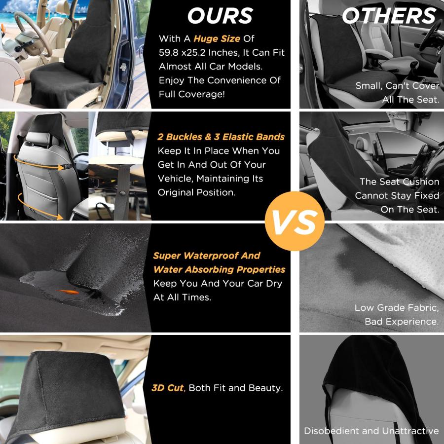 並行輸入品】DREAMANIA Waterproof Seat Cover Towel， Premium