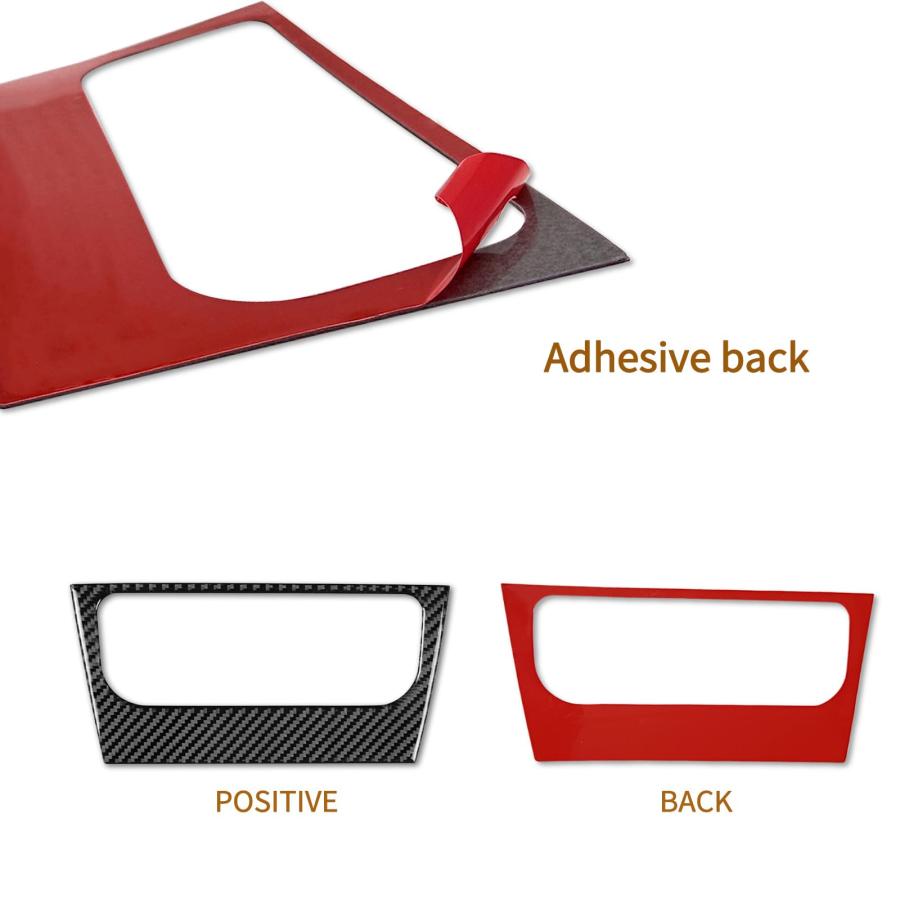 【並行輸入品】QianBao カーボンファイバーセントラルコントロール エアコン調整パネルカバー インテリア装飾ステッカー フォルクスワーゲン |  | 06