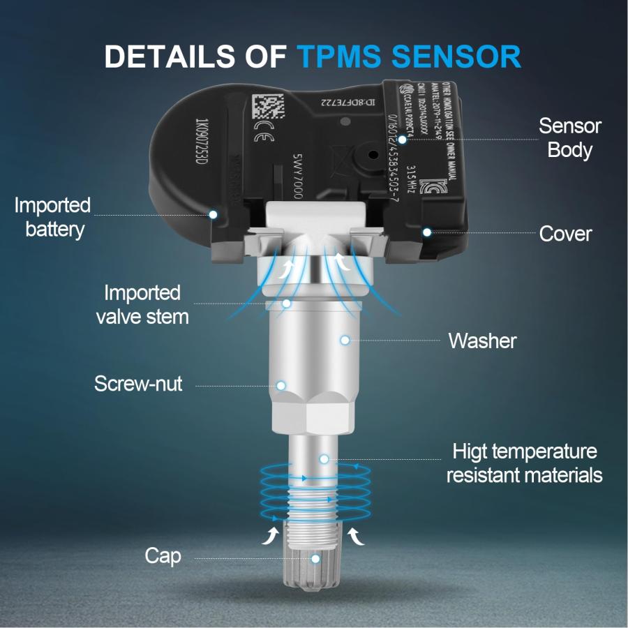 並行輸入品】FINDAUTO 315MHz タイヤ空気圧センサー TPMS プログラム
