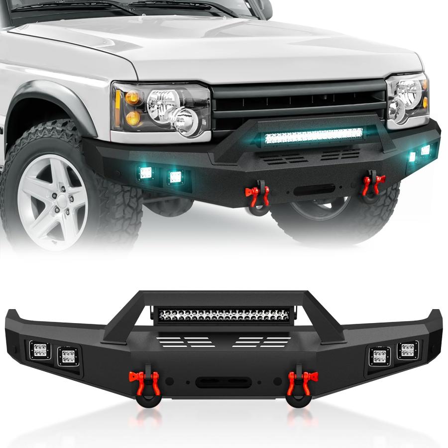 : OBNAUX Rear Bumper Compatible with 2007-2018 Jeep
