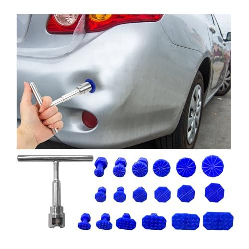 【並行輸入品】Suvnie 18個 カーデントプーラーキット ペイントフリー ボディデントリムーバー スライドハンマー付き 自動車 小さなへこみ |  | 01