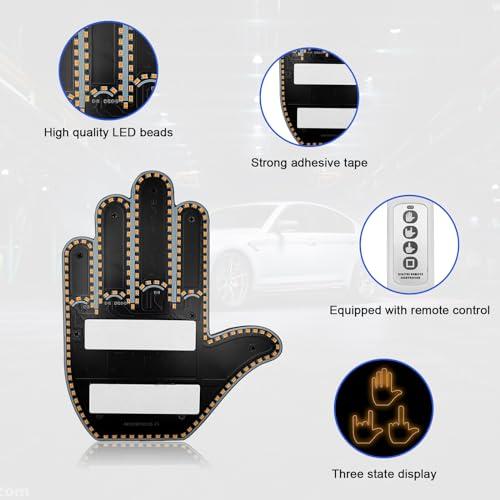 並行輸入品】Suvnie 車用フィンガーライト ハンドジェスチャー 自動車
