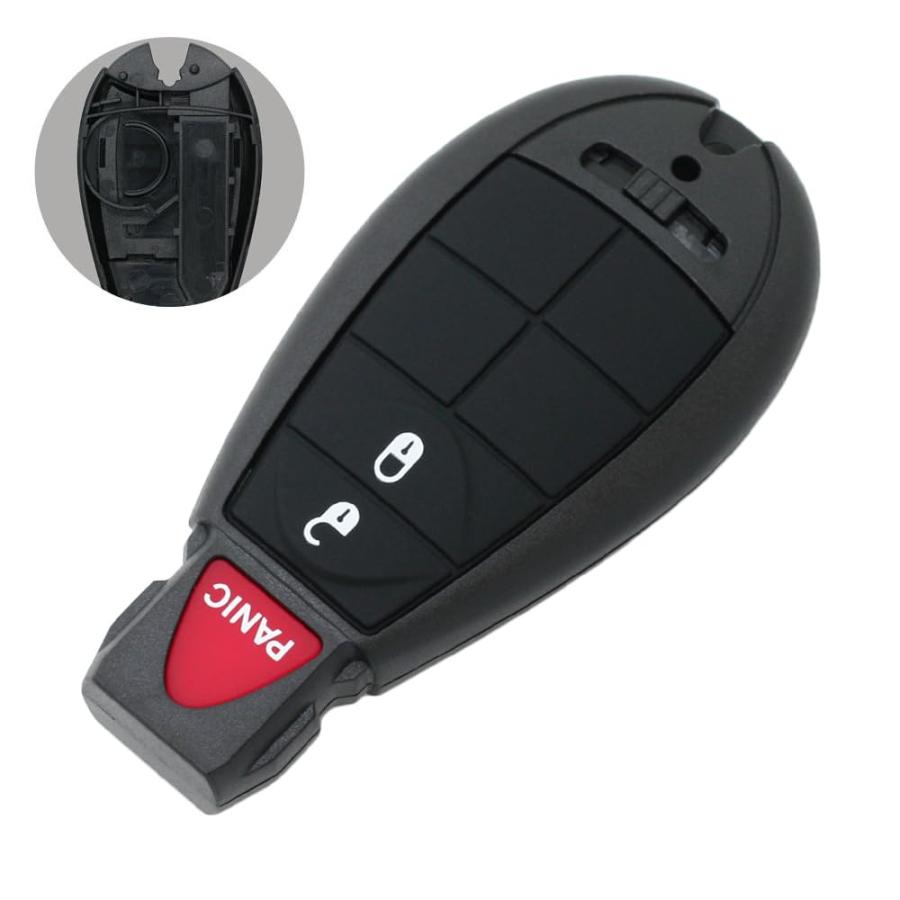 【並行輸入品】SEGADEN 交換用キーシェル + ノーカット ブランク緊急挿入キー クライスラー ダッジジープ フォルクスワーゲン 3ボタン |  | 03