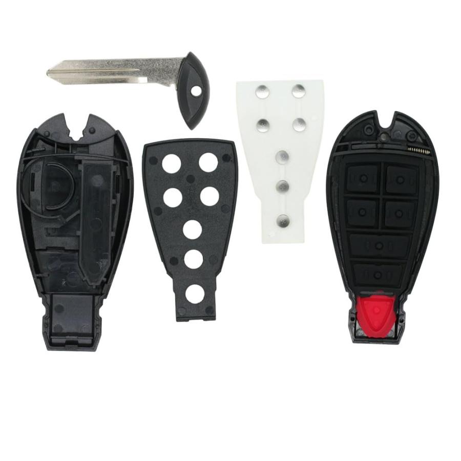 【並行輸入品】SEGADEN 交換用キーシェル + ノーカット ブランク緊急挿入キー クライスラー ダッジジープ フォルクスワーゲン 3ボタン |  | 06