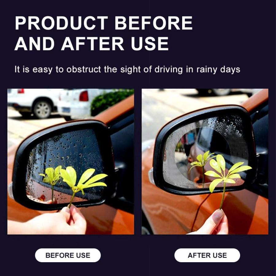 並行輸入品】HEVLE 4ピース カーバックミラーフィルム、曇り止めグレア