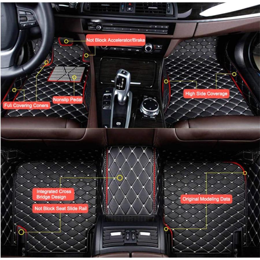 GeRRiT Custom Car Floor Mats Compatible with BMW 5 Series 520i 5 並行輸入品