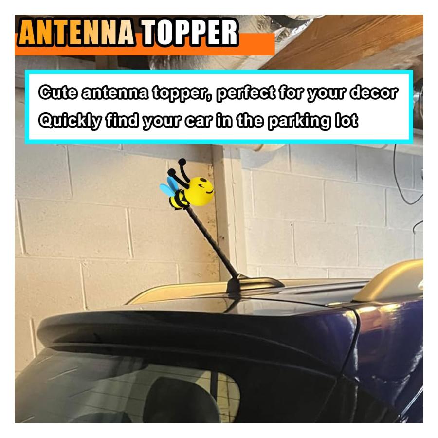 並行輸入品】Happy Bee 車用アンテナトッパー かわいい蜂 自動車用