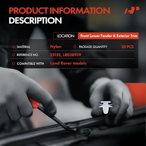 【並行輸入品】A Premium ナイロンフロントローワーフェンダー&外装トリム ランドローバーディスカバリースポーツ2015 2018、ディスの画像