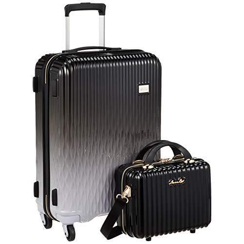 最も信頼できる 保証付 LUN2116-55 Mサイズ 中型 ハードジッパー スーツケース [シフレ] 43L ミッドナイト 3.4kg cm 55 カジュアルスーツケース