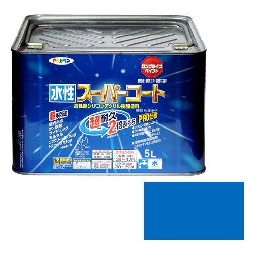 正規激安 ペンキ アサヒペン 水性スーパーコート 5l 空色 水性多用途 ペンキ 塗料 Www We Job Com
