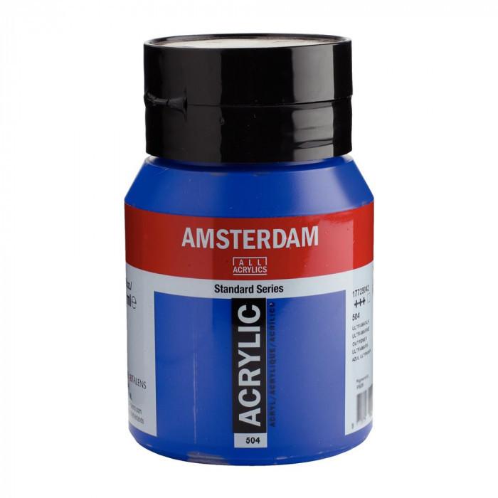 AMSTERDAM アムステルダム アクリリックカラー500ml ウルトラマリン504 477755