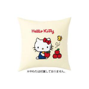 オリムパス 6038 ししゅうキット クッション ハローキティリンゴ＆ちょうちょ