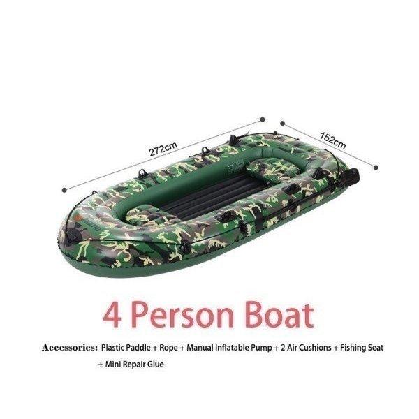 訳ありセール格安 迷彩柄ゴムボート 4人乗り Pvc インフレータブルボート カヤック釣り クッション フィッシングボート 2au 0908 723 Shop ぷちりん 通販 Yahoo ショッピング 送料込 Menumaui Com