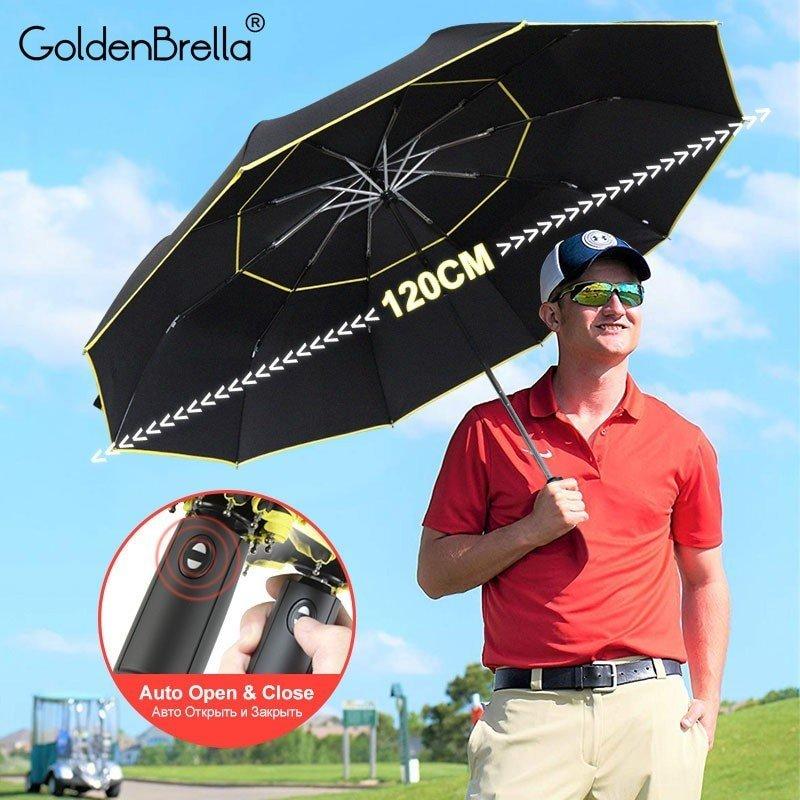 折り畳み傘 ゴルフ 傘 大きい 軽量 折りたたみ 大サイズ アンブレラ ファッション スポーツ 120cm